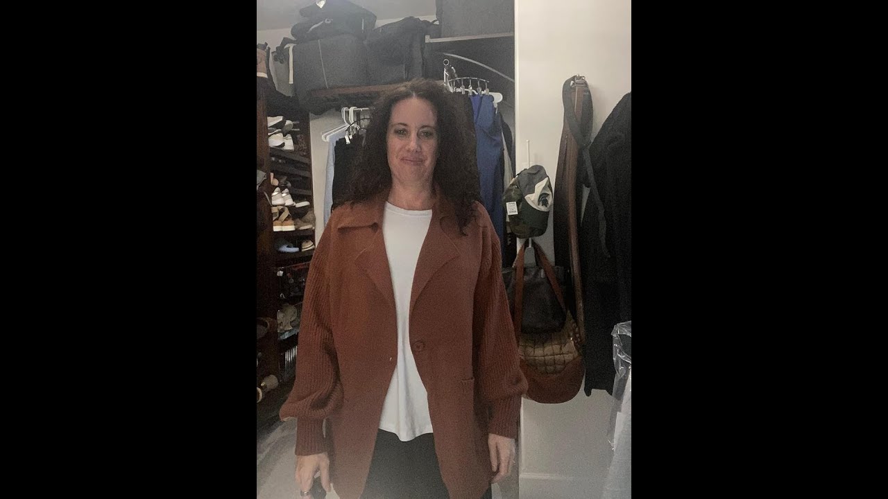 SHEWIN Oversized Cardigan Review | Casual Fall Outfit Try On 
