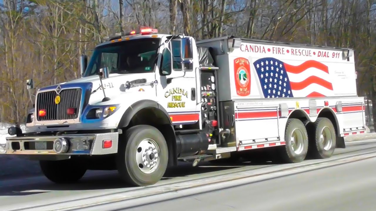 Candia, NH Fire Department Tanker 1 Responding YouTube