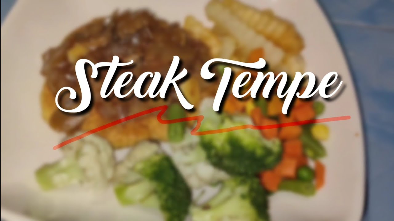 Steak Tempe Saus Jamur 😋