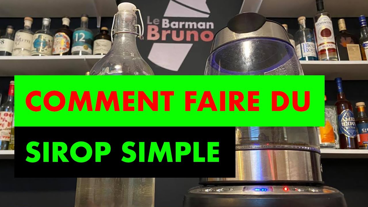 Comment faire du sirop simple recette How to make simple syrup