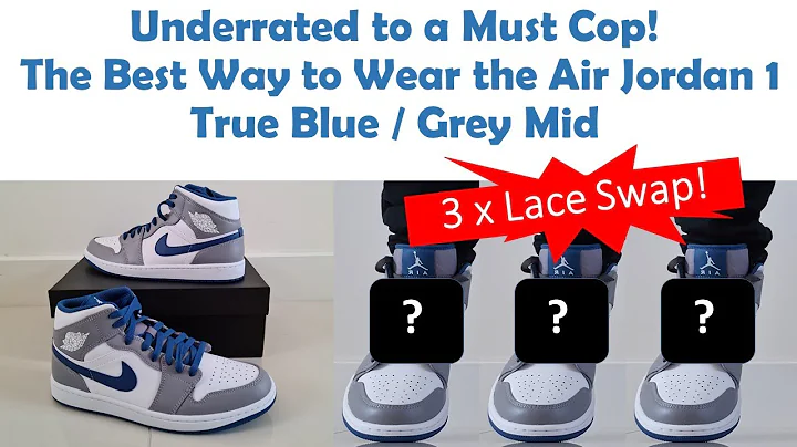 These AJ1's won't be sitting after this! Underrated to Must Cop Air Jordan 1 True Blue Grey Mid.