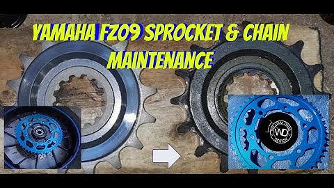 Yamaha FZ09 Sprocket & Chain Maintenance