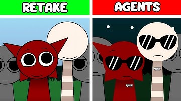 Incredibox Sprunki Retake But Agent Sprunkis | Normal VS Horror Version!