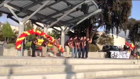 Lambda Theta Phi Latin Fraternity, Inc. Alpha Omega Saluting at Lantern Festival