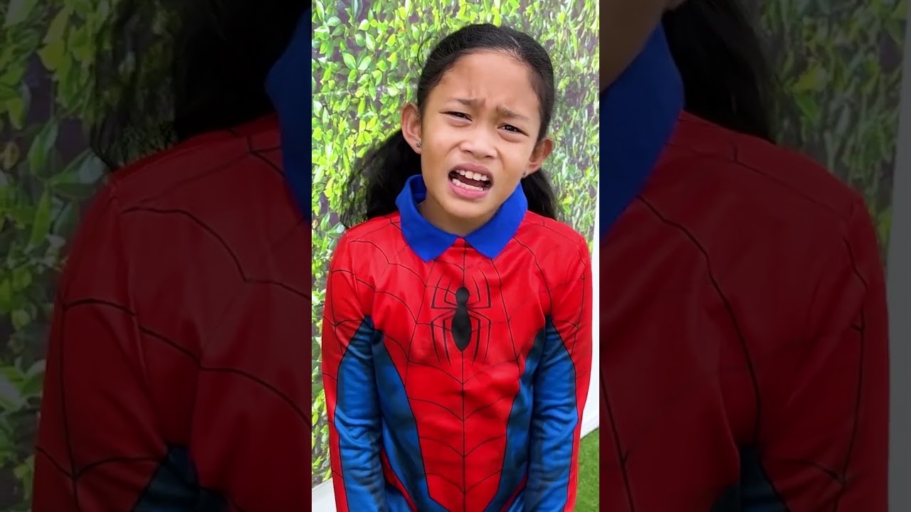 Andrea Turns into Spider Man with Pringles Chips!