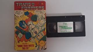 Transformers More Than Meets The Eye VHS