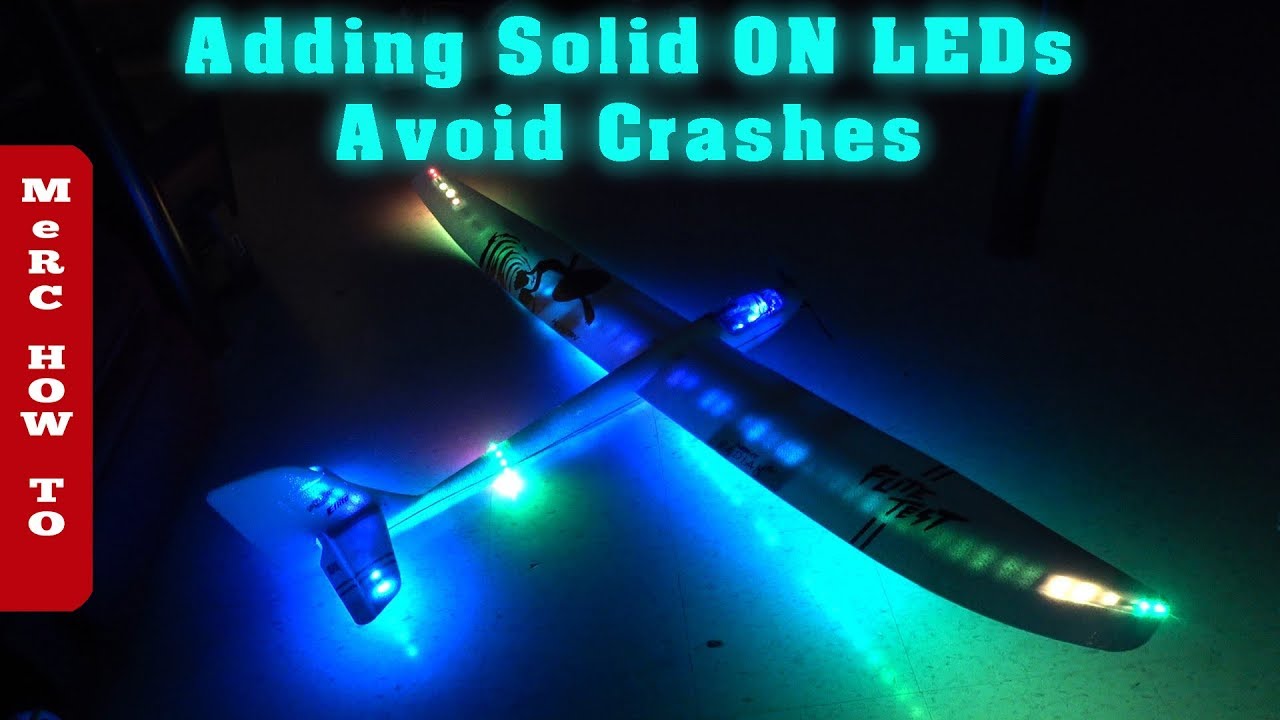 Avoid Crashing 💥 Install Solid LED Lights on FT Night Radian for Flight Orientation