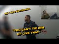 Good Cop GOES OFF On Mall Cops For Cuffing Man To Bench