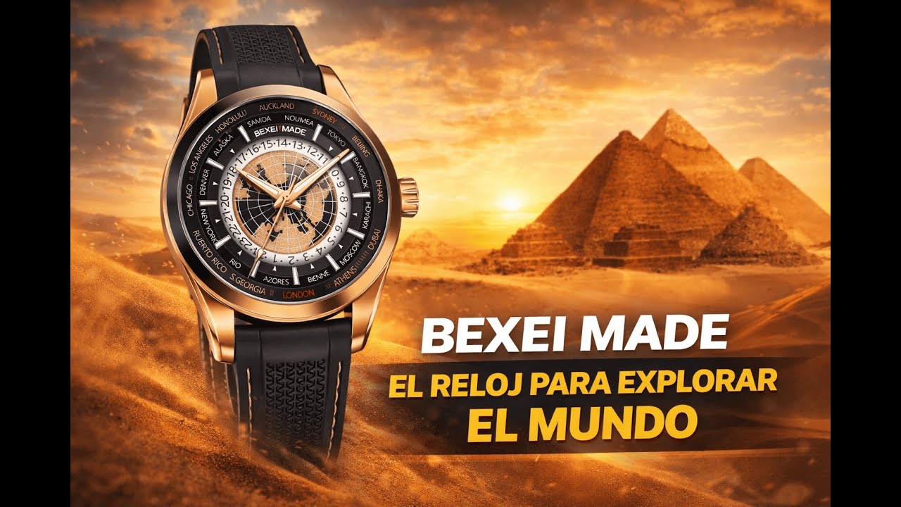 Reloj BEXEI MADE 9185 ⏱️ ¿LUJO REAL o SOLO DISEÑO? | World Time Automático 
