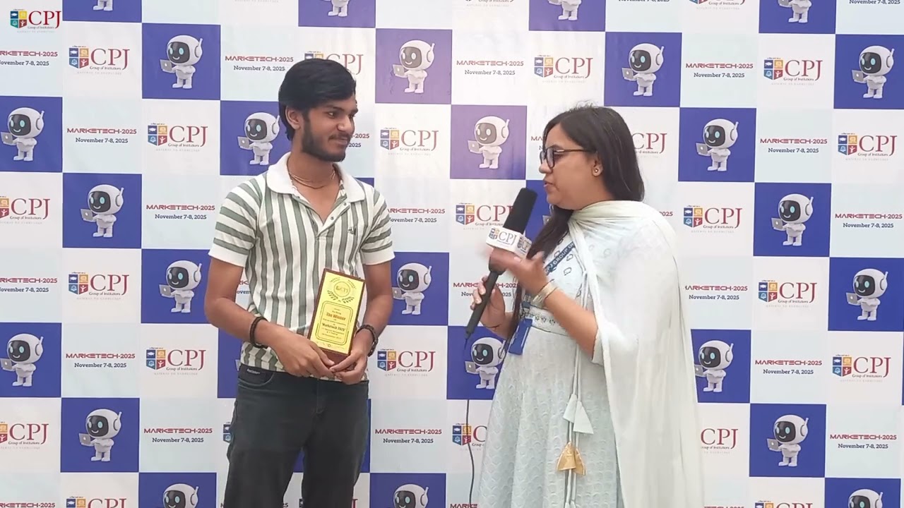 Interview of Winner | Pick up the Market | Marketech 2025 | CPJ College | GGSIPU
