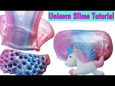 Diy Unicorn Slime Tutorial Cara Membuat Unicorn Slime