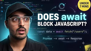 Async/Await Explained | Does await Block JavaScript