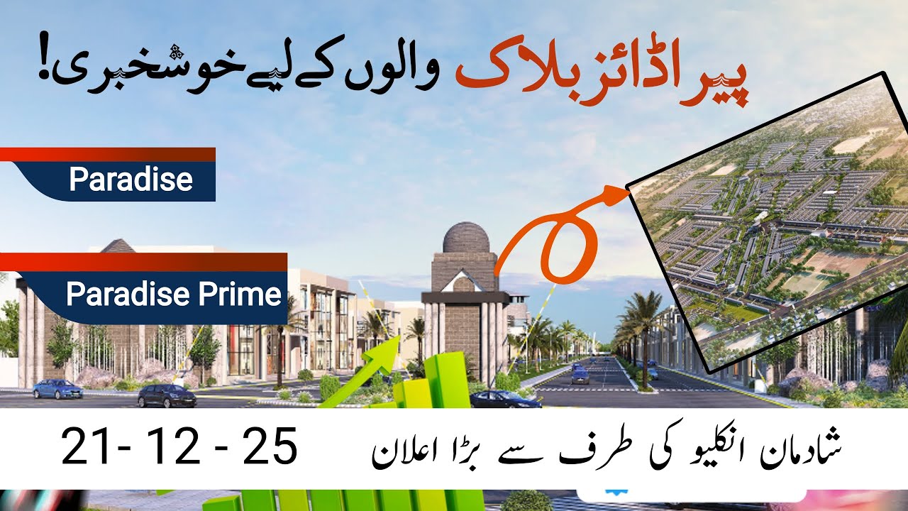 Shadman Enclave Big Announcement || Paradise Block Possession|| شادمان انکلیو ہاوسنگ سکیم بڑا اعلان