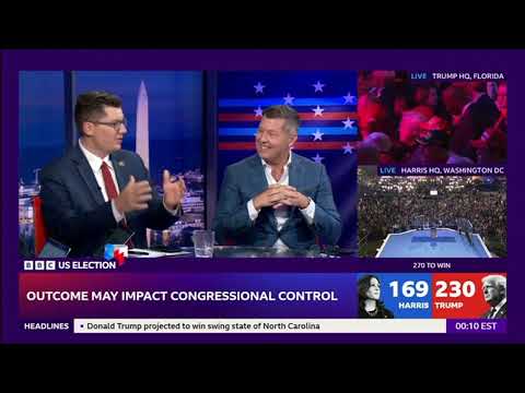 BBC 2024 US Presidential Election Night Coverage – 12am EST – 6am EST