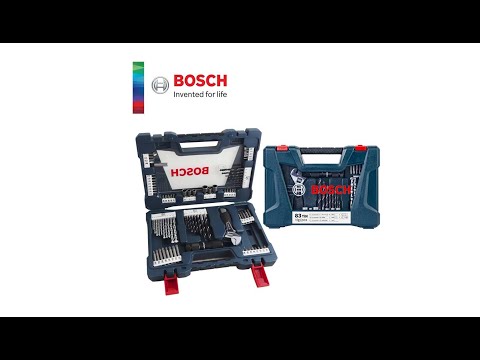 "What's Inside" Bosch V-Line 83pcs Drill &amp; Bit Set