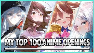 My Top 100 Anime Openings ❤️