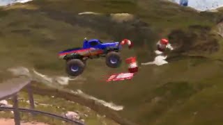 Đua xe tải địa hình, xe quái vật - Cartoon Game For Kids, Trò Chơi Trẻ Em screenshot 4