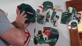 Parkside Air Hose Reel Pdst 5 B2 Convenient Hose Reel With Automatic Pull  Back