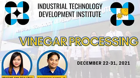 DOST ITDI Vinegar Processing Webinar
