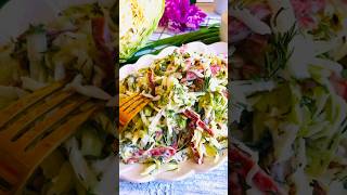ПРОСТЫЕ ВКУСНЫЕ РЕЦЕПТЫ 🔝 #салатскапустой #салатсколбасой #праздничныйсалат #простыерецепты