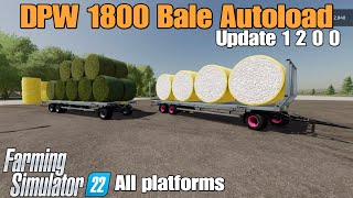 DPW 1800 Bale Autoload  /FS22 UPDATE for all platforms