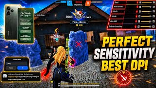 Realme p4 pro 5g free fire sensitivity setting after ob53 update 🔥 | best dpi setting for headshot 🎯