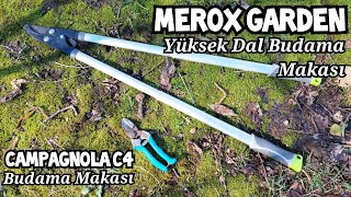 İtalyan CAMPAGNOLA C4 ve MEROX GARDEN - Budama Ve Kalın Dal Budama Makasları ✂️ Kullanım | Vlog 19 Resimi