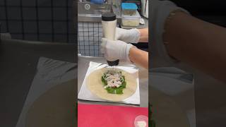 Homemade Chicken Ranch Wrap - Korean Street Food #Shortsvideo