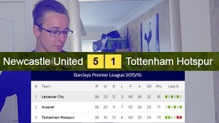 Tottenham lose 5-1 to newcastle!! and arsenal finish above spurs..
again.. fml