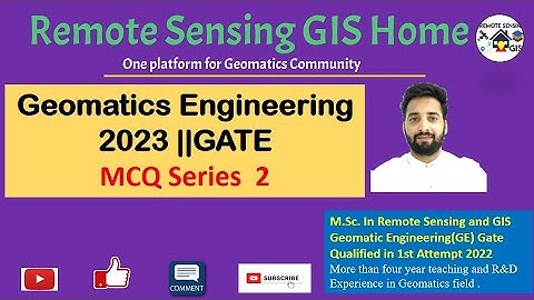 MCQ Series practise 2 for GATE Geomatics 2023