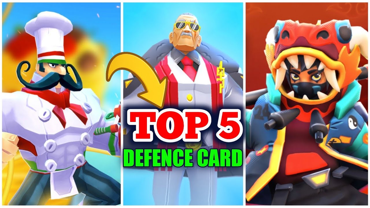 Top 5 Defence Cards in Frag Pro Shooter!🔥