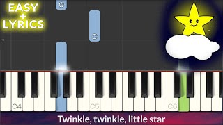 Le Le Little Star Easy Piano Tutorial Lyrics