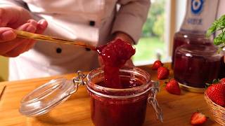 Less Sugar & No Pectin: The Secret to Perfect 🍓 Strawberry Jam with only 2 ingredients