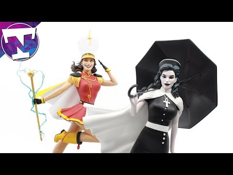DC Bombshells Mary Shazam and Death Statues