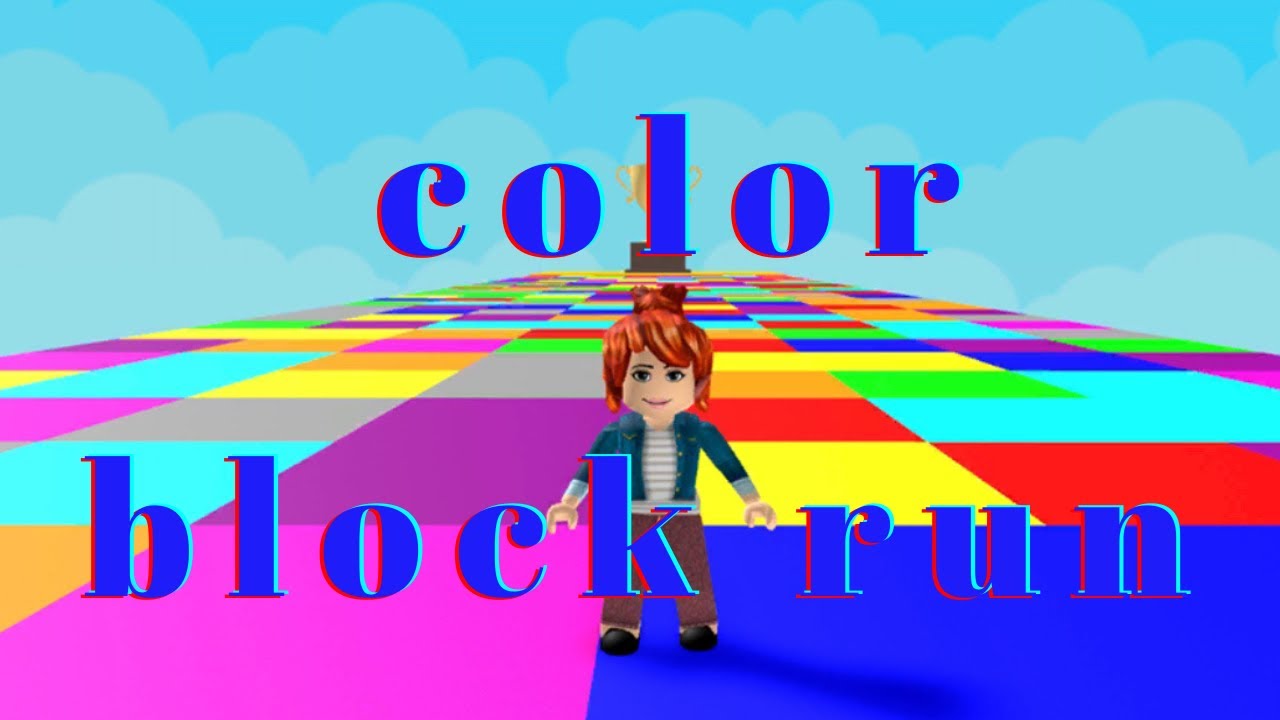 Super fun color block run fun game in roblox robloxgames fungames 