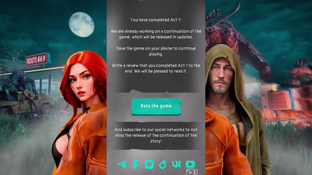 The ending to Mist: RPG Horror Idle Action [ACT 1]