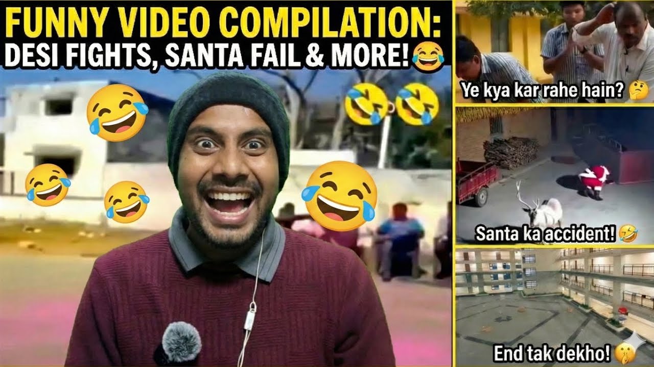 Teacher Student vs Hostel Boys | Santa Claus Funny Accident 🤣| reaction video 