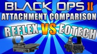 Black Ops 2 - Red Dot Vs EOTech Attachment Comparison (BO2 Multiplayer Attachment Breakdown/Review)