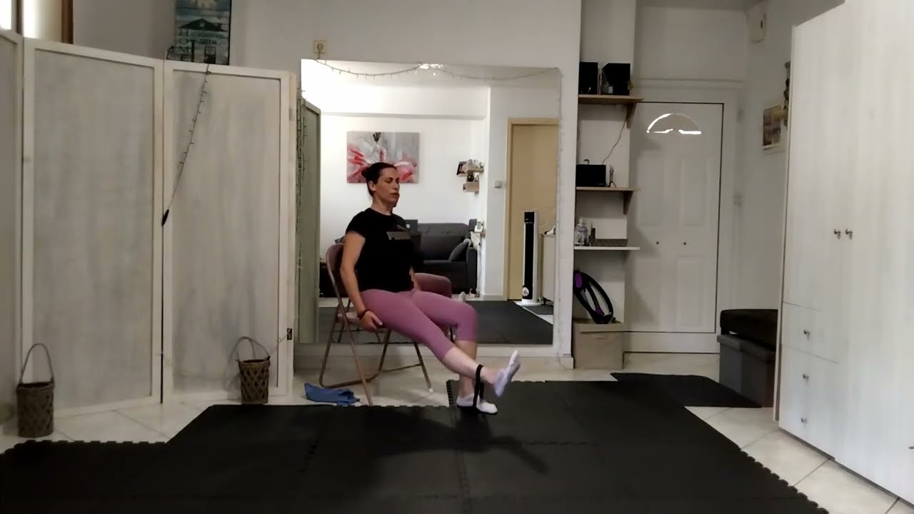 πρόγραμμα γυμναστικής σε καρέκλα με ή χωρίς λάστιχο (για όλα τα επίπεδα)-Zoe Papadopoulou