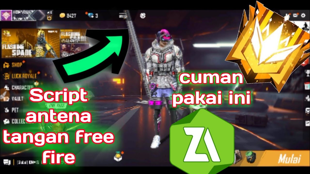 2 Cheat Antena Tangan Work 100 Aman 100 Free Fire