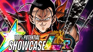 100% TEQ LR Super 17 Level 10 Link Skills Showcase | Dragon Ball Z Dokkan Battle