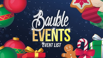 Bauble Events - Holiday Event List for StreamElements & StreamElements