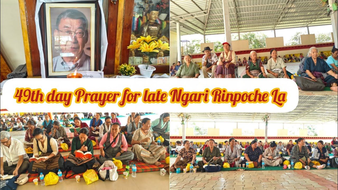 49th day Prayer for Since Passing Of Ngari Rinpoche 🙏🙏🙏 Mundgod # 6th ...