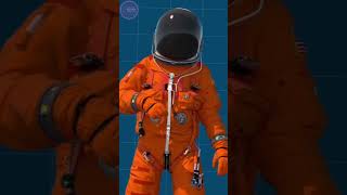 Why do astronauts wear orange and white space suits?