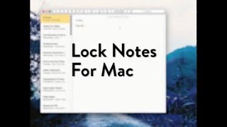 Lock Notes for Mac