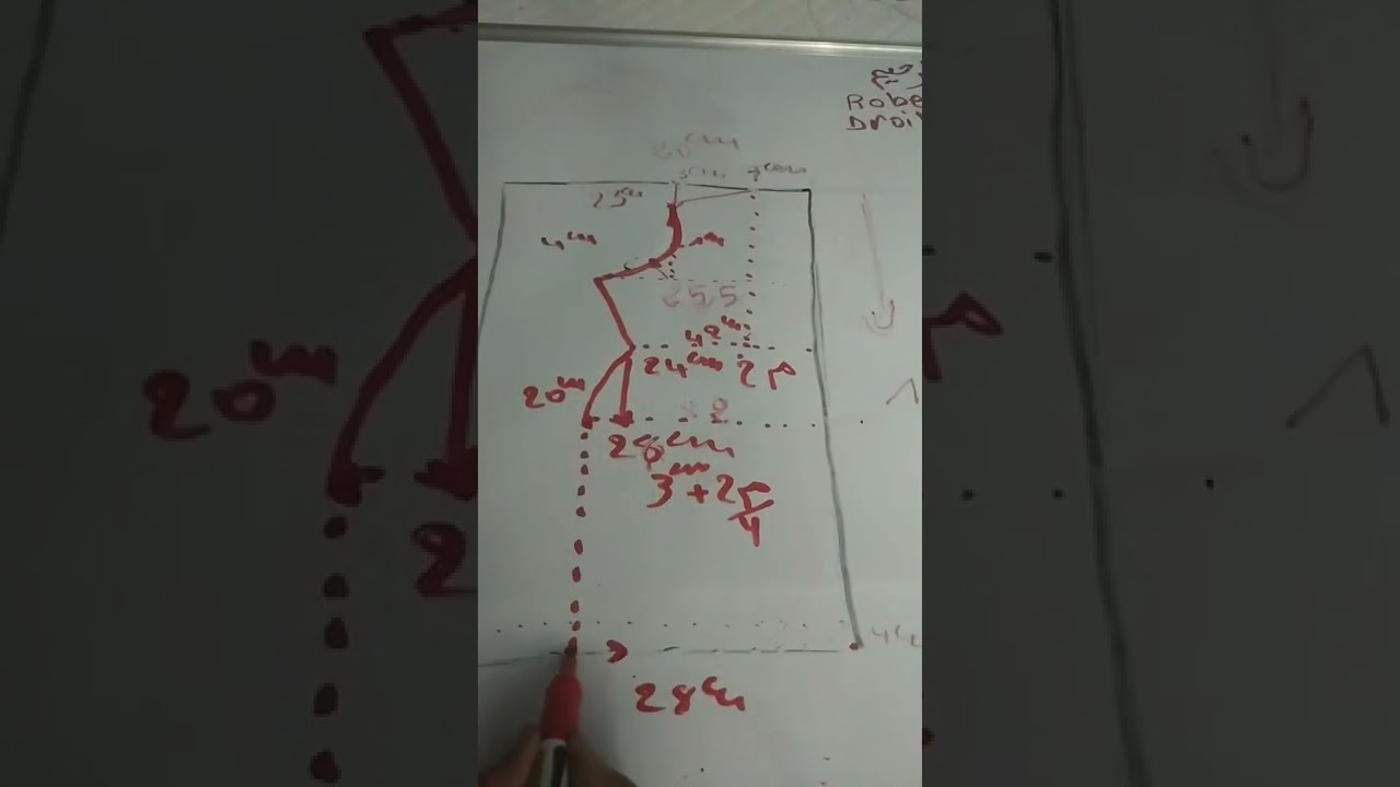 باترون فستان سهرة روب دروات (robe droite)