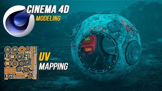 картинка: Cinema 4D S24 + UV РАЗВЕРТКА | Уроки 3D моделирование и UV Mapping | Космическая капсула