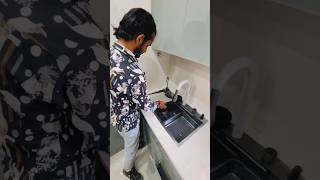Modular Kitchen Ke Liye Perfect Sink Bartan Dhona Hua Easy | Smart Kitchen Upgrade #homekitchen