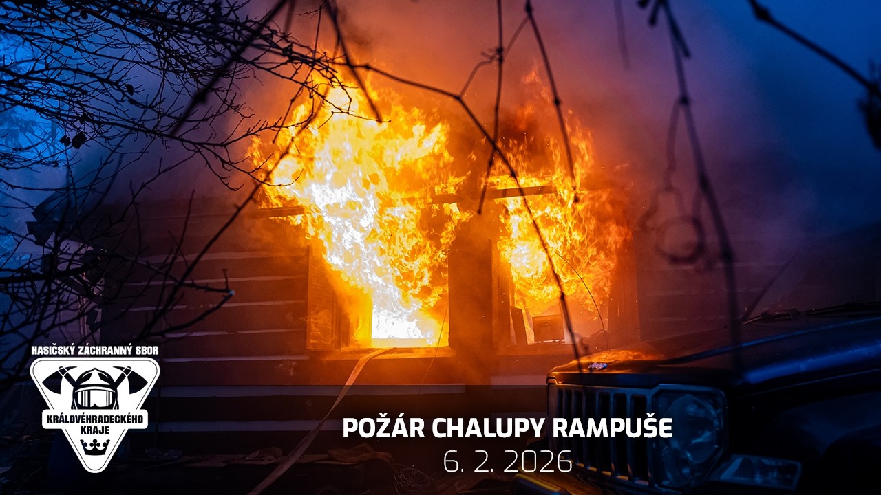 6. 2. 2026 - Požár chalupy Rampuše