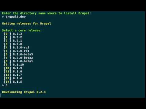 Drupal console - create new site